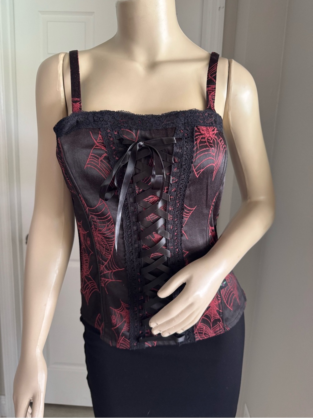 Tripp Red and Black Bustier